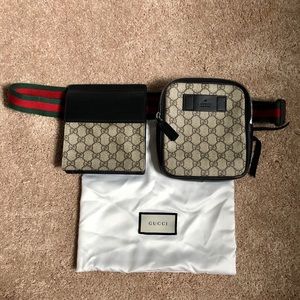 Gucci Belt Bag GG Supreme Web Waist Strap